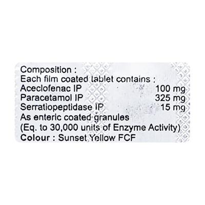 Seradic AP Tablet 10'S - Pain relief-Nsa