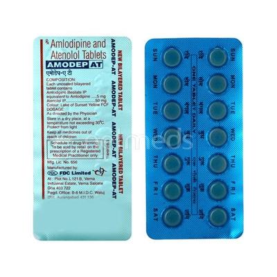 Amodep AT Tablet 14'S - Hypertension-Cal