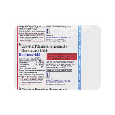 NACTOSS MR Tablet 10's - Muscle Spasm-Mus