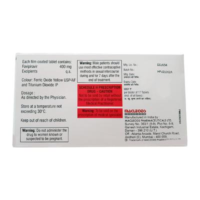 FAVIHOPE 400 Tablet 17's - Viral infections-Ant