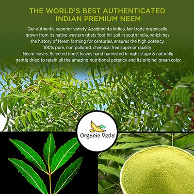 Organic Veda Neem Leaf Powder 454 gm - Pure Herbs