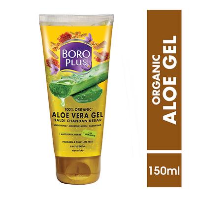 Boro Plus Body Gel - Aloe Vera with Haldi, Chandan & Kesar 150 ml - Personal Care (Ayush)