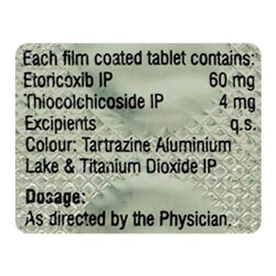 ETOJET MR 4 Tablet 10's - Pain relief-Mus