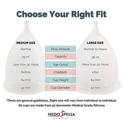 Medo Specia Hygiene Reusable Menstrual Cup - Large 1's - Menstrual Cups