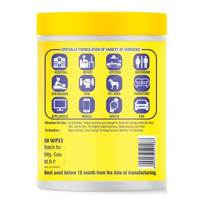 SteriAll Sanitizing Wipes 50's - Hand Sanitizer