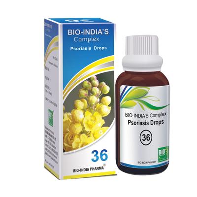 Bio-India's Psoriasis Drops 36 30 ml - Homeopathic Drops