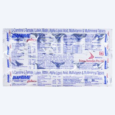 Diaprime Plus Tablet 10'S - Supplements-Vam