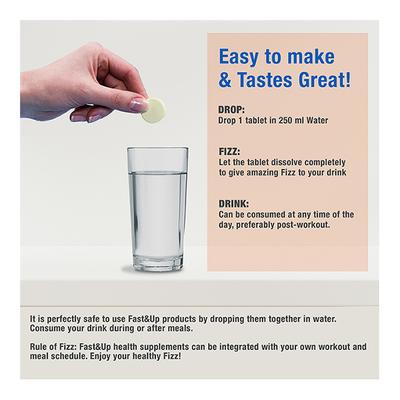 Fast&Up Reload Hydration and Energy Effervescent Tablet - Orange Flavour 20's - Energy Drinks