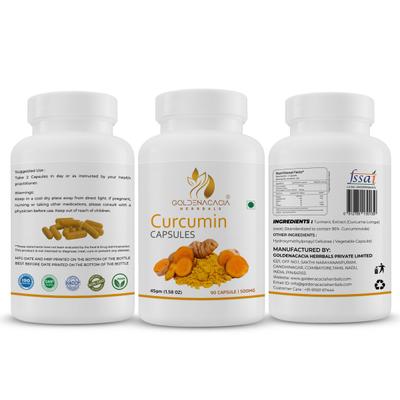 Goldenacacia Herrbals Curcumin 500 mg Capsule 90's - Pure Herbs