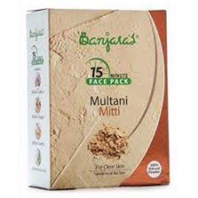Banjaras 15Minute Multani Mitti Face Pack Powder 100 gm - Face Packs