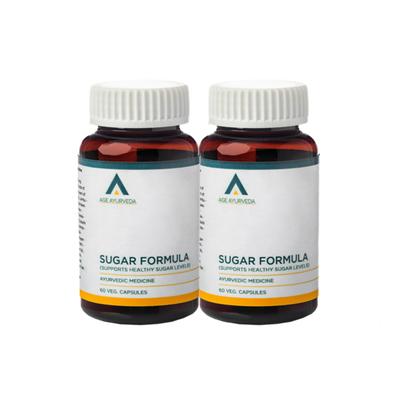 Age Ayurveda Sugar Formula Veg. Capsule (Pack of 2 x 60's) - Diabetes Care (Ayush)