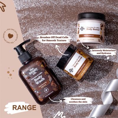 The Beauty Co. ChoCo Cleansing-Exfoliating-Moisturizing Kit (Body Scrub + Body Wash + Body Butter) - Bath Kits & Sets