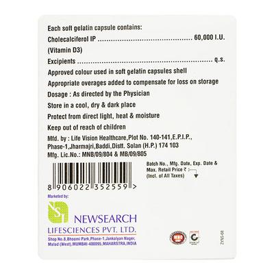 EXPLOVIT D3 60k Capsule 4's - Supplements-Vit
