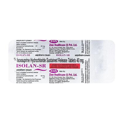 ISOLAN SR Tablet 10's - Peripheral Vascular Disease