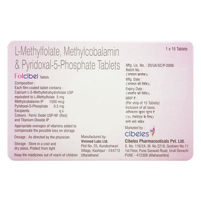 FOLCIBEL Tablet 15's - Supplements-Vam