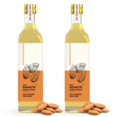 Essentia Extracts Pure Cold Pressed Oil - Sweet Almond (Pack of 2 x 25 ml) 1's - Massage Oils