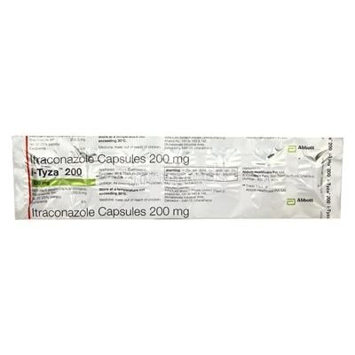 I Tyza 200mg Capsule 7'S - Fungal Infections-Anf