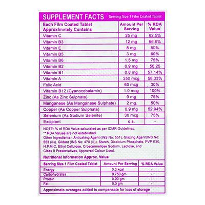 BECOVIC M Tablet 10's - Supplements-Vam