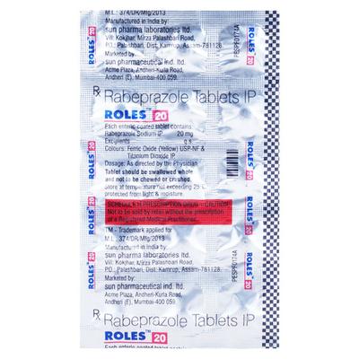 ROLES 20 Tablet 10's - Ulcer/Reflux/Flatulence-Aaa