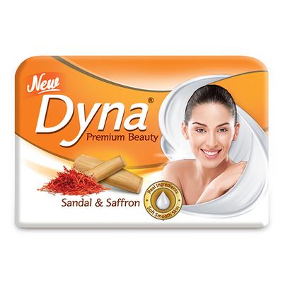 Dyna Beauty Soap - Sandal & Saffron (Pack of 4 x 125 gm) - Soaps