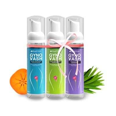 Millennium Herbal Care Gynovash Threesome Kit (Extra Freshness Foam Cleanser 70ml + Passionate Moments 70ml + Daily Protection 70ml) - Intimate Care