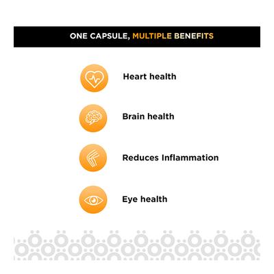 Hohner Omega 3 EPA & DHA Softgel Capsule 60's - Omega Fish Oil Fatty Acids