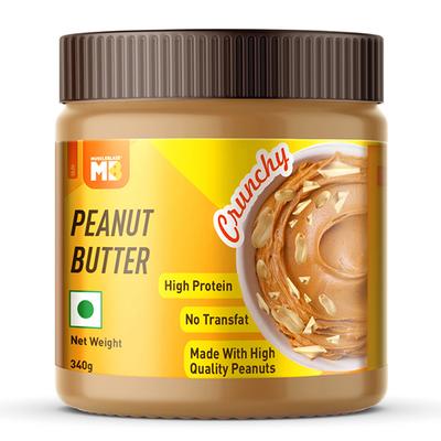 MuscleBlaze Peanut Butter - Crunchy 340 gm - Nutritional Bars