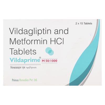 VILDAPRIME M 1000mg Tablet 15's - Diabetes-Ant