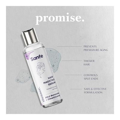 Sanfe Stunner Hair Maestro Serum - Alkyl Benzoate + Dimethiconol 100 ml - Hair Serums