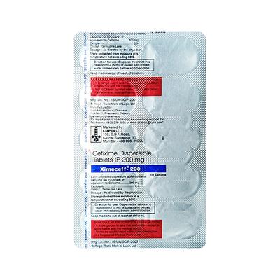 Ximeceff 200mg Tablet 10'S - Bacterial Infections-Cep