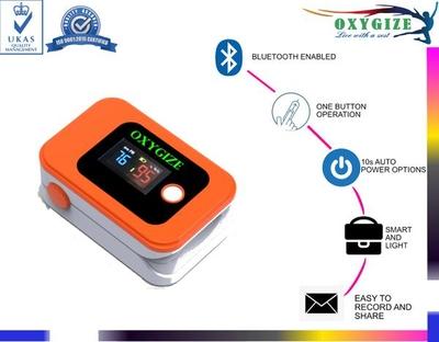 Oxygize Finger Tip Pulse Oximeter Orange 1's - Health Monitors And Equipment