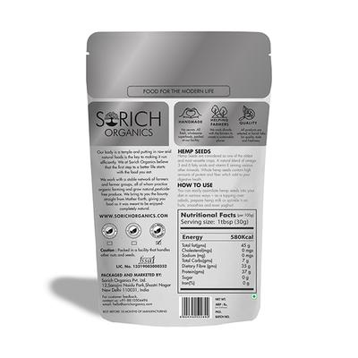Sorich Organics Raw Hemp Seeds 200 gm - Nutritional Bars