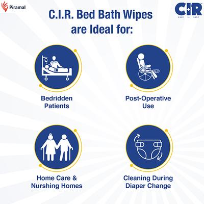 CIR Bed Bath Wipes - Aloe Vera & Olive 10's - Diapers & Wipes