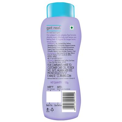 Get Real Talcum Powder - Lavender Fragrance 100 gm - Talcum Powders