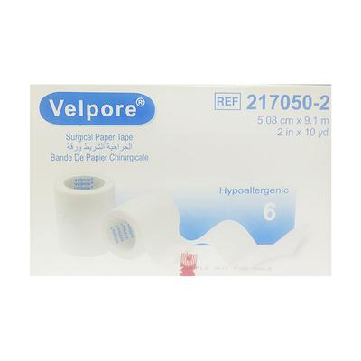 Velpore Surgical Paper Tape (217050 - 2) (2 inch x 9.1 mtr) 6's - Bandages & Dressings