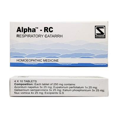 Dr. Willmar Schwabe Alpha - Respiratory Congestion Tablet 10's - Speciality Medicine
