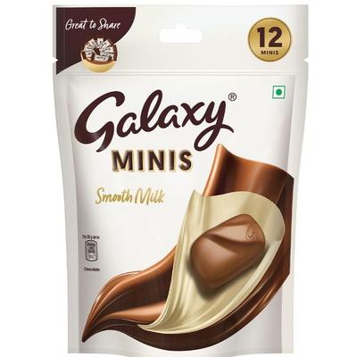 Galaxy Milk Mini Chocolate Bar - Smooth Milk (Pack of 12) - Nutritional Bars