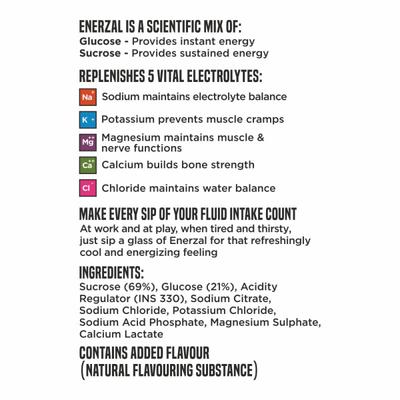 Enerzal Energy and Electrolyte Powder - Orange 100 g - Energy Drinks