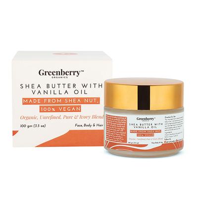 Greenberry Organics Shea Butter with Vanilla Oil Cream 100 gm - Lotions & Creams