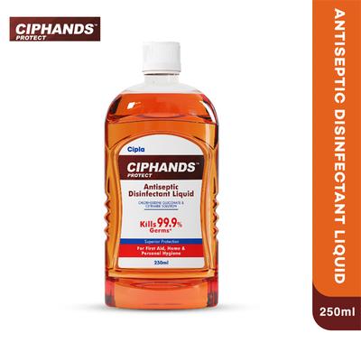 Ciphands Protect Antiseptic Disinfectant Liquid 250 ml - Hand Sanitizer