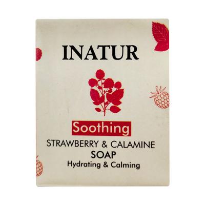 Inatur Soothing Soap Bar - Strawberry and Calamine 125 gm - Soaps