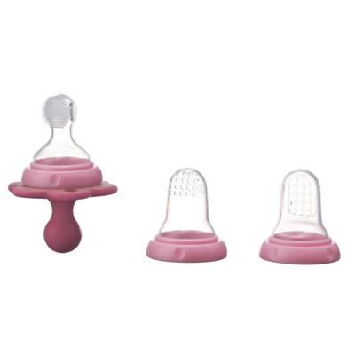 Farlin Grip N Bite Lollipops Baby Oral Set - Pink 1's - Pacifiers & Teethers