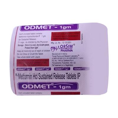 ODMET 1gm Tablet 10's - Diabetes-Ant