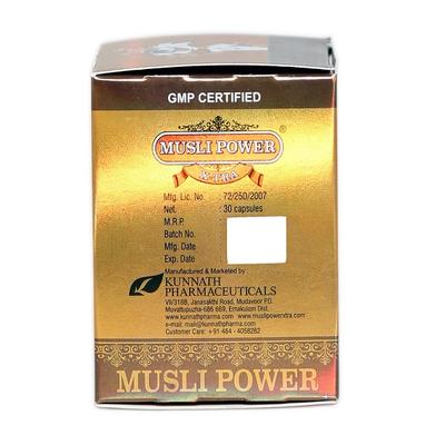 Kunnath Pharma Musli Power X-tra Capsule 30's - Sexual Healthcare