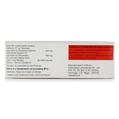 Cefi XL D RF 200mg Tablet 10'S - Bacterial Infections-Cep