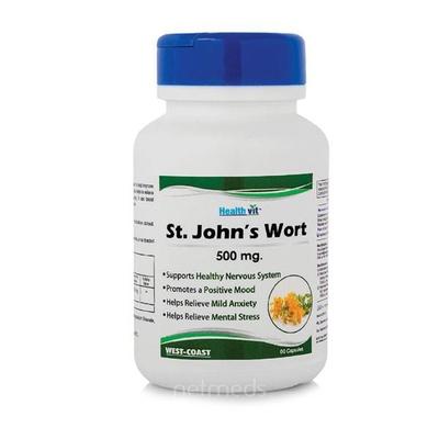 Healthvit St Johns Wort 500mg 60's - Digestive Health