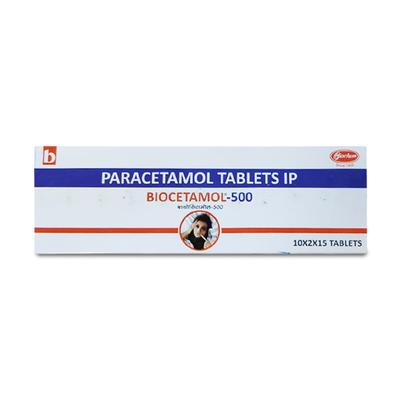 BIOCETAMOL 500 Tablet 15's - Fever-Ana