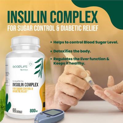 Goodlife Nutrition Insulin Complex 800 mg Dietary Supplement Capsule 60's - General Health