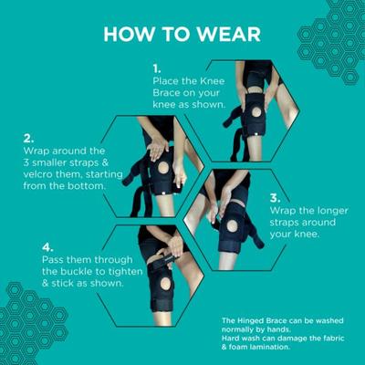 TruHabit Hinged Knee Brace - Black - Knee/Leg Supports