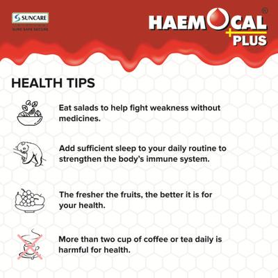 Suncare Haemocal Plus Iron Tonic - Minty Orange 200 ml - Calcium And Minerals